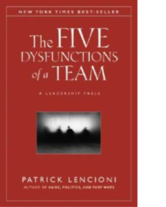 The Five Dysfunctions of A Team book cover